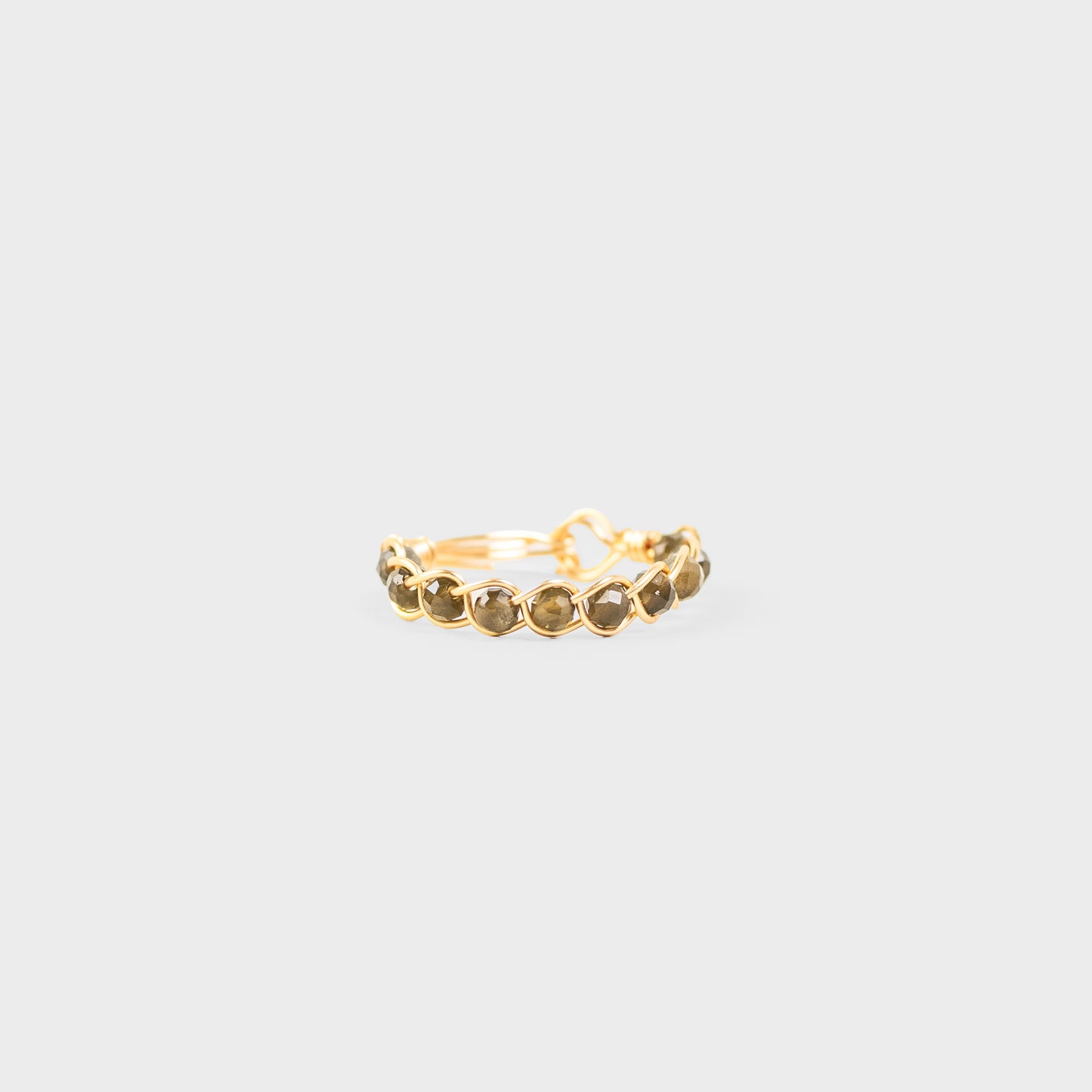 GOLD OBSIDIAN RING