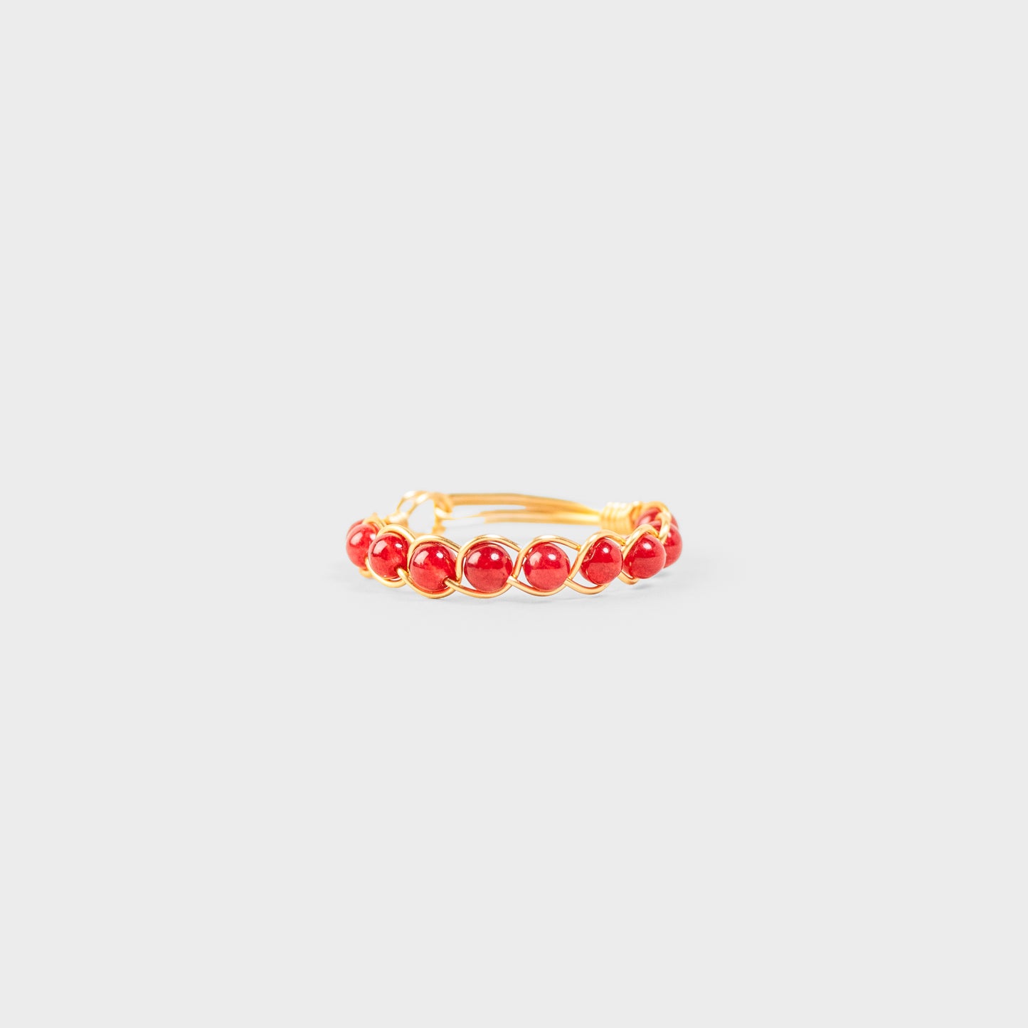 RED JADE RING