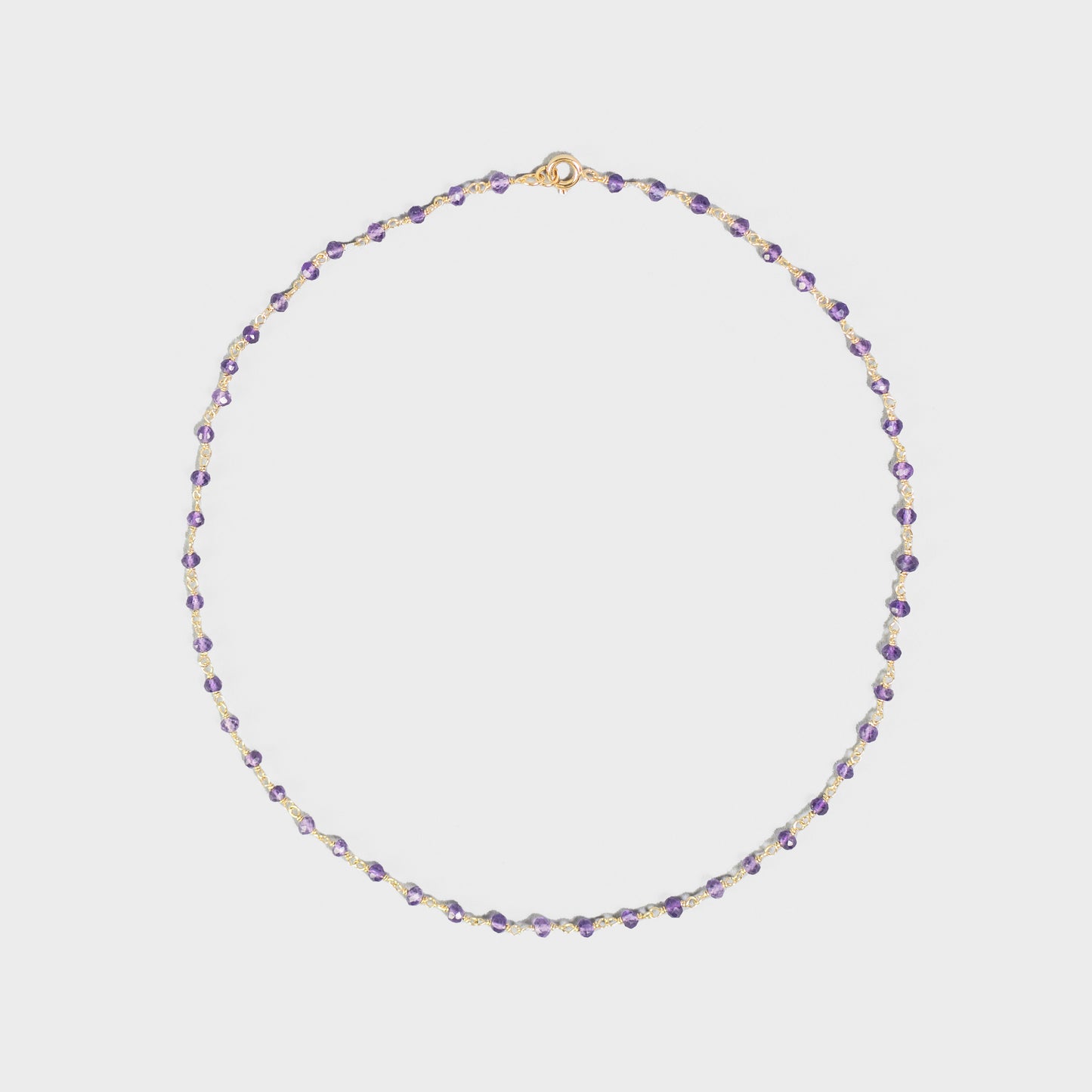 AMETHYST BEADED NECKLACE